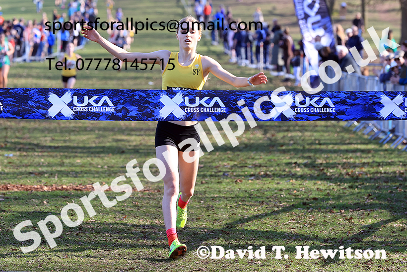 Girls under-15s 2025 UK CAU Inter Counties Cross Country Champs., Wollaton Park, Nottingham. Photo: David T. Hewitson/Sports for All Pics